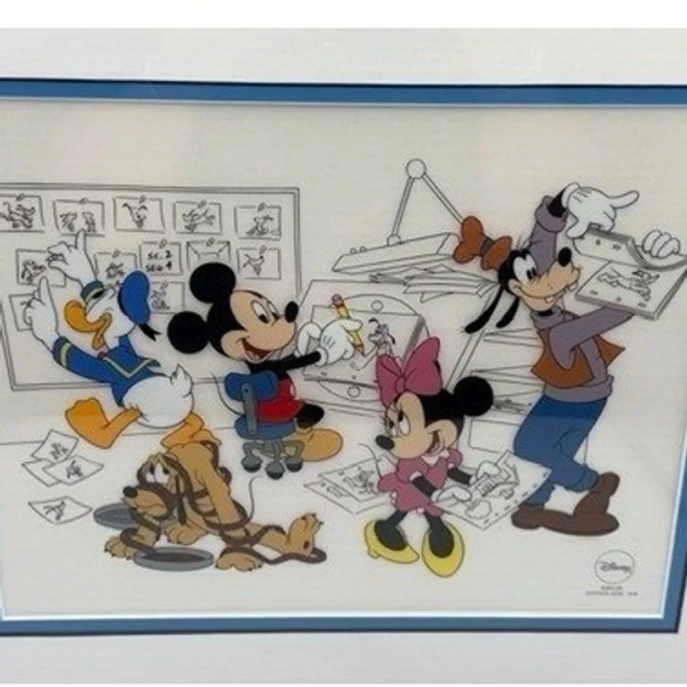 Disney At the Studio with the Fabulous Five Limited Edition Sericel Framed COA - Picture 5 of 8